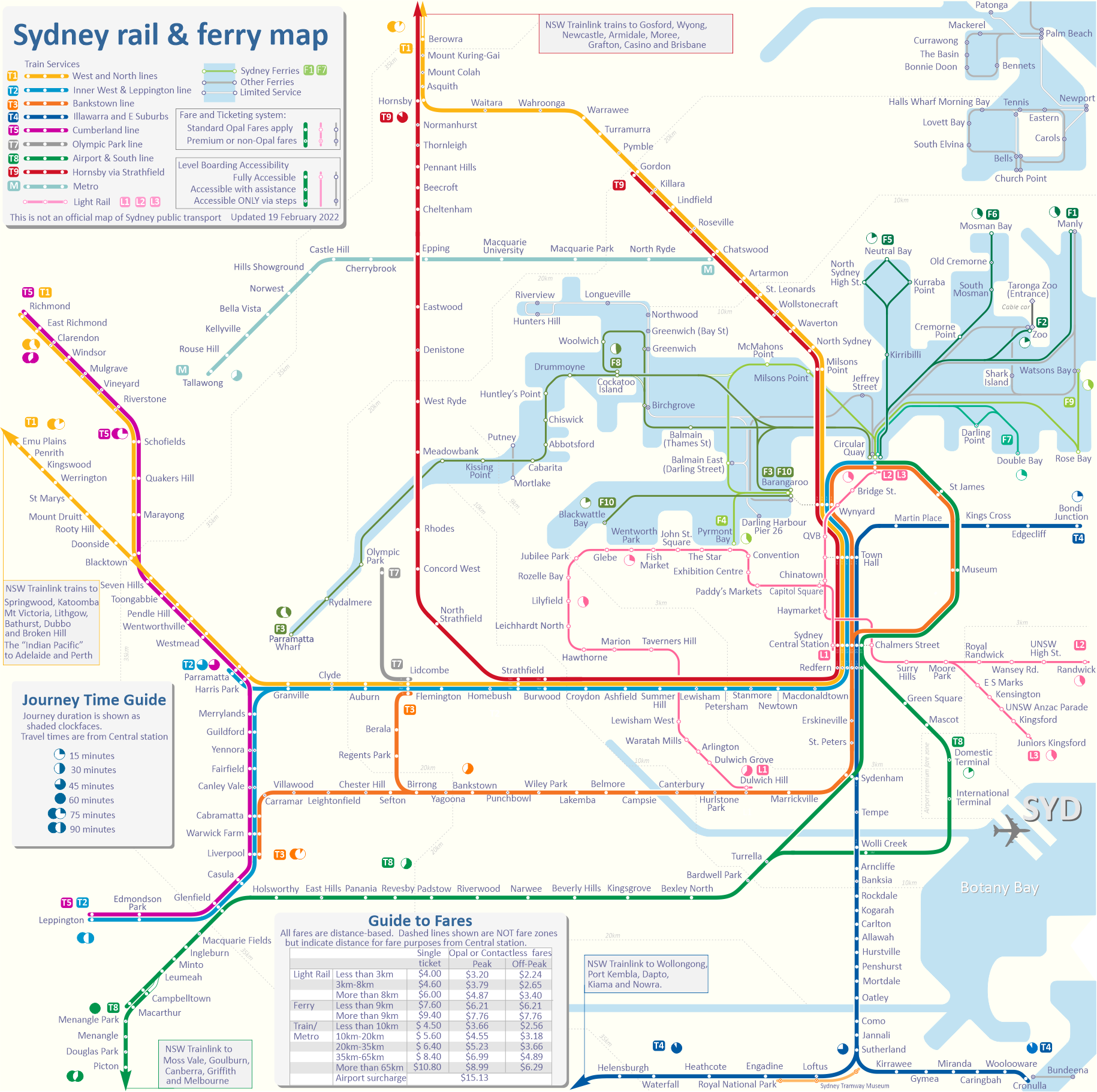 rail and ferry map of sydney and suburbs